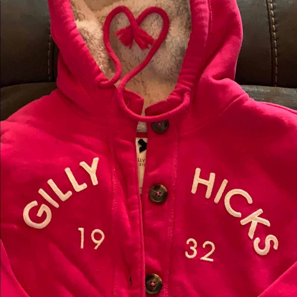 Gilly hicks button up sweatshirt